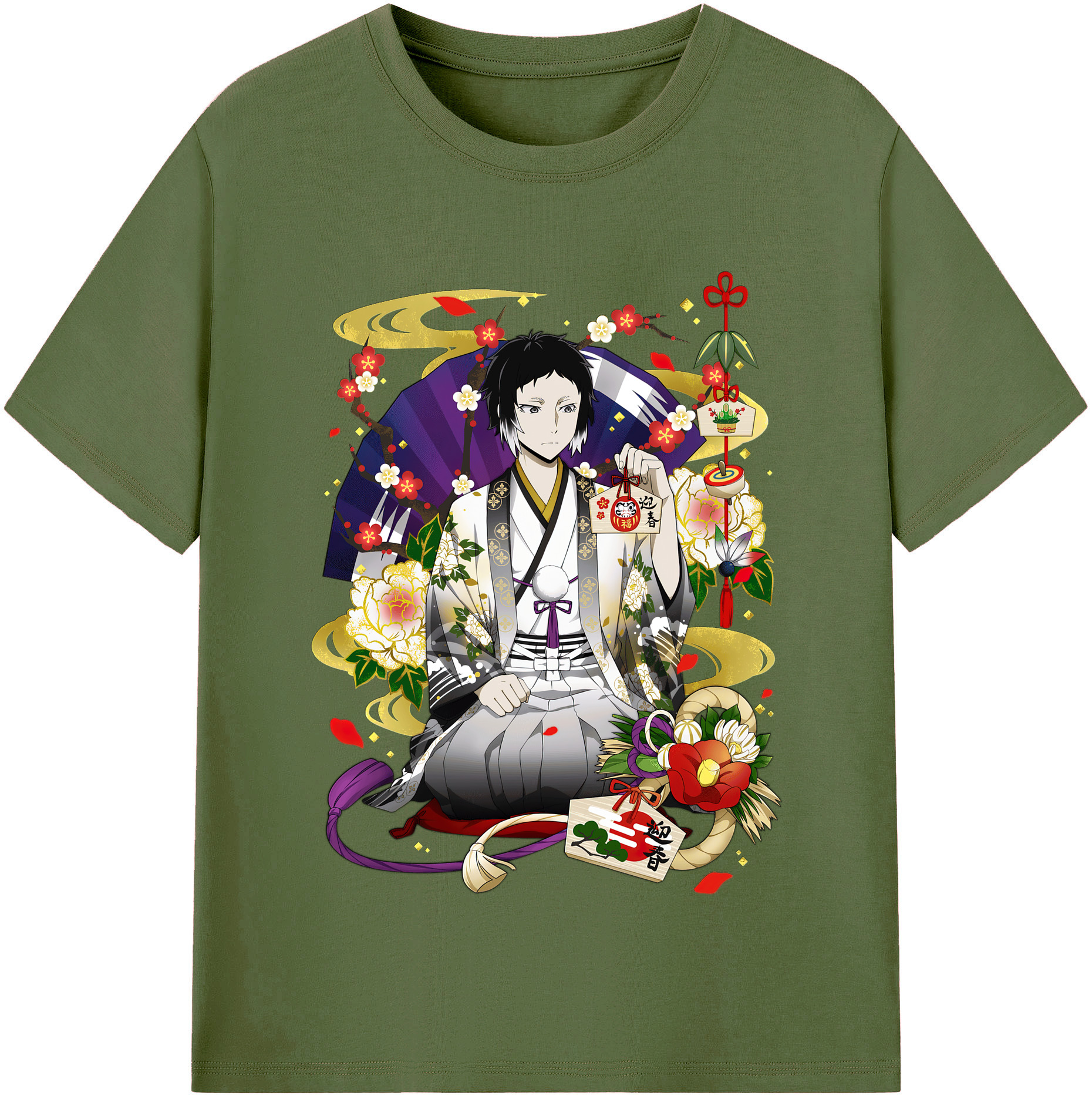 （画像用） 文豪ストレイドッグス Bungo Stray Dogs 綿100％半袖Tシャツ（フロントプリント）